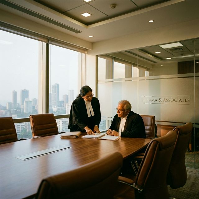 Advocates discussing a legal case